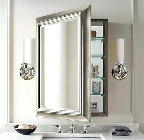 elegant mirror bathroom cabinet